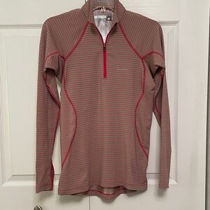 Columbia OMNI HEAT Quarter Zip Athletic Top with Thumb Holes Medium